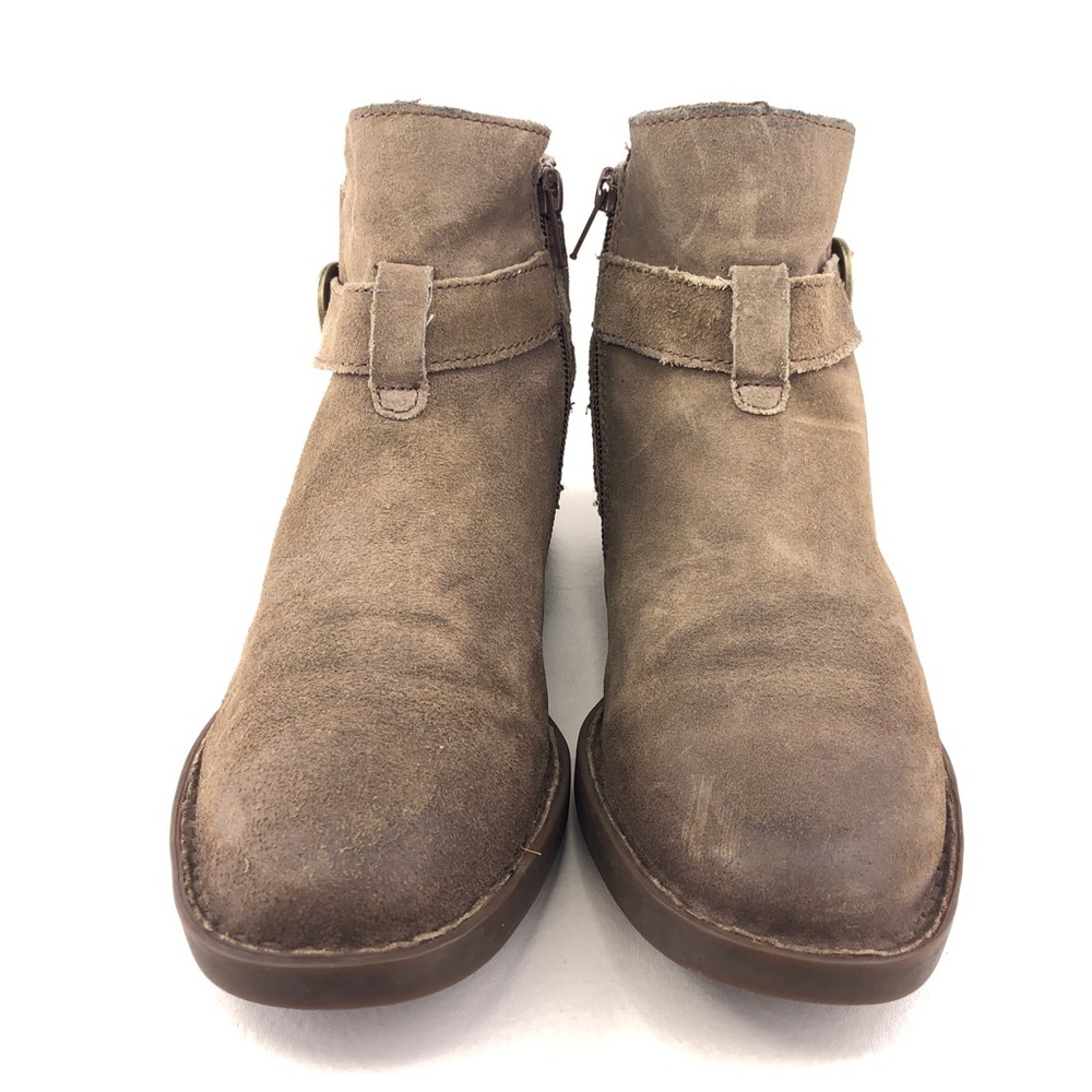 Born Jorgette Taupe Leather Ankle Boots 7.5M - Picture 4 of 15